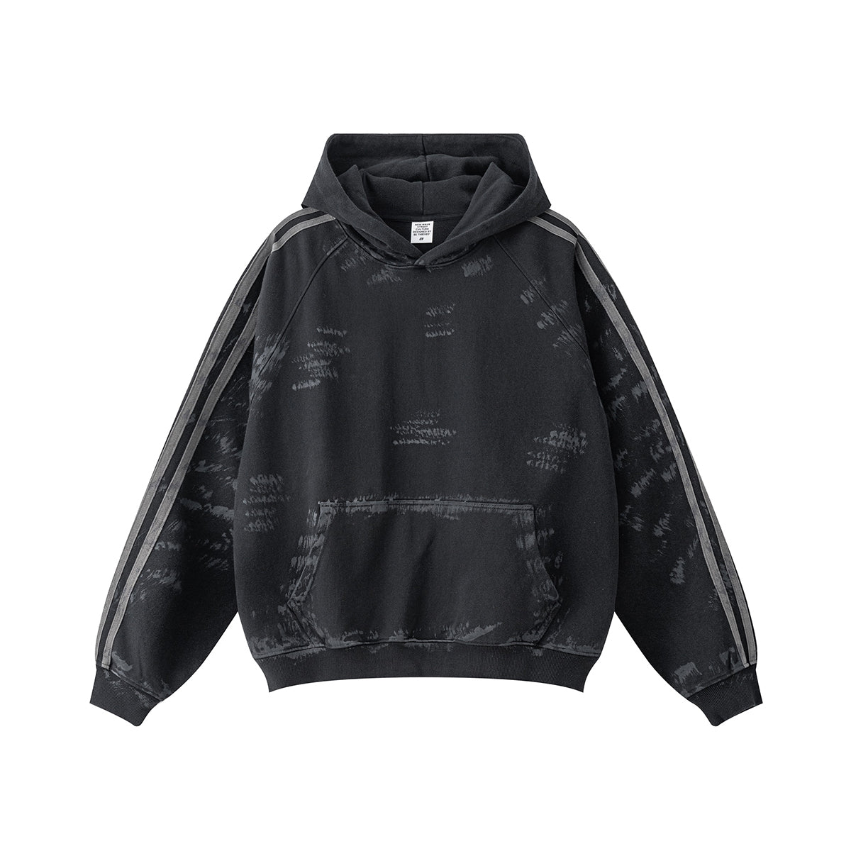 Brush Graffiti Paint Flatlock Stitching Hoodie-INNBLAC Fashion Apparel