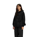 Women's Acid Wash Faded Ripped Hoodie-INNBLAC Fashion Apparel