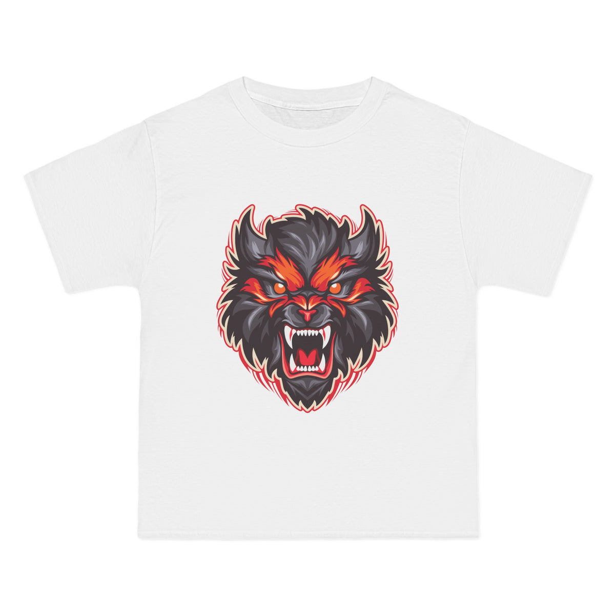 Werewolf Head Mascot Graphic Tee-INNBLAC Fashion Apparel