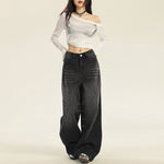 Whiskers Distressed Straight Leg Jeans-INNBLAC Fashion Apparel