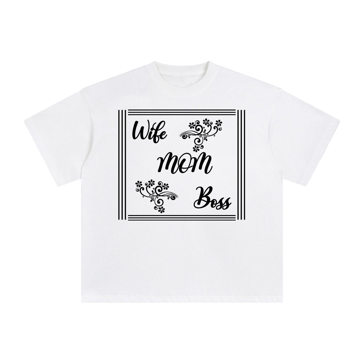 Wife Mom Boss Graphic Tee-INNBLAC Fashion Apparel