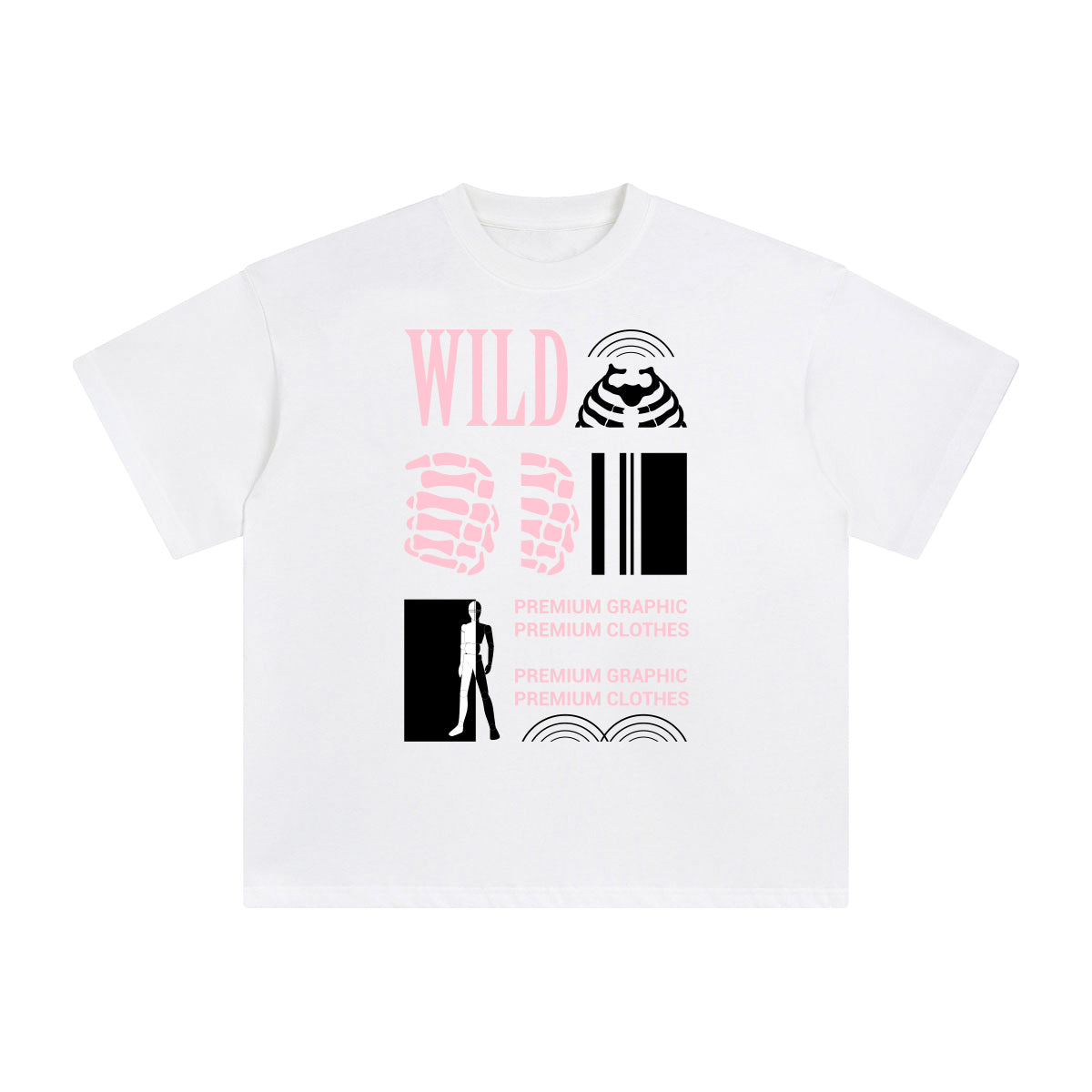 Wild Abstract Graphic Tee-INNBLAC Fashion Apparel