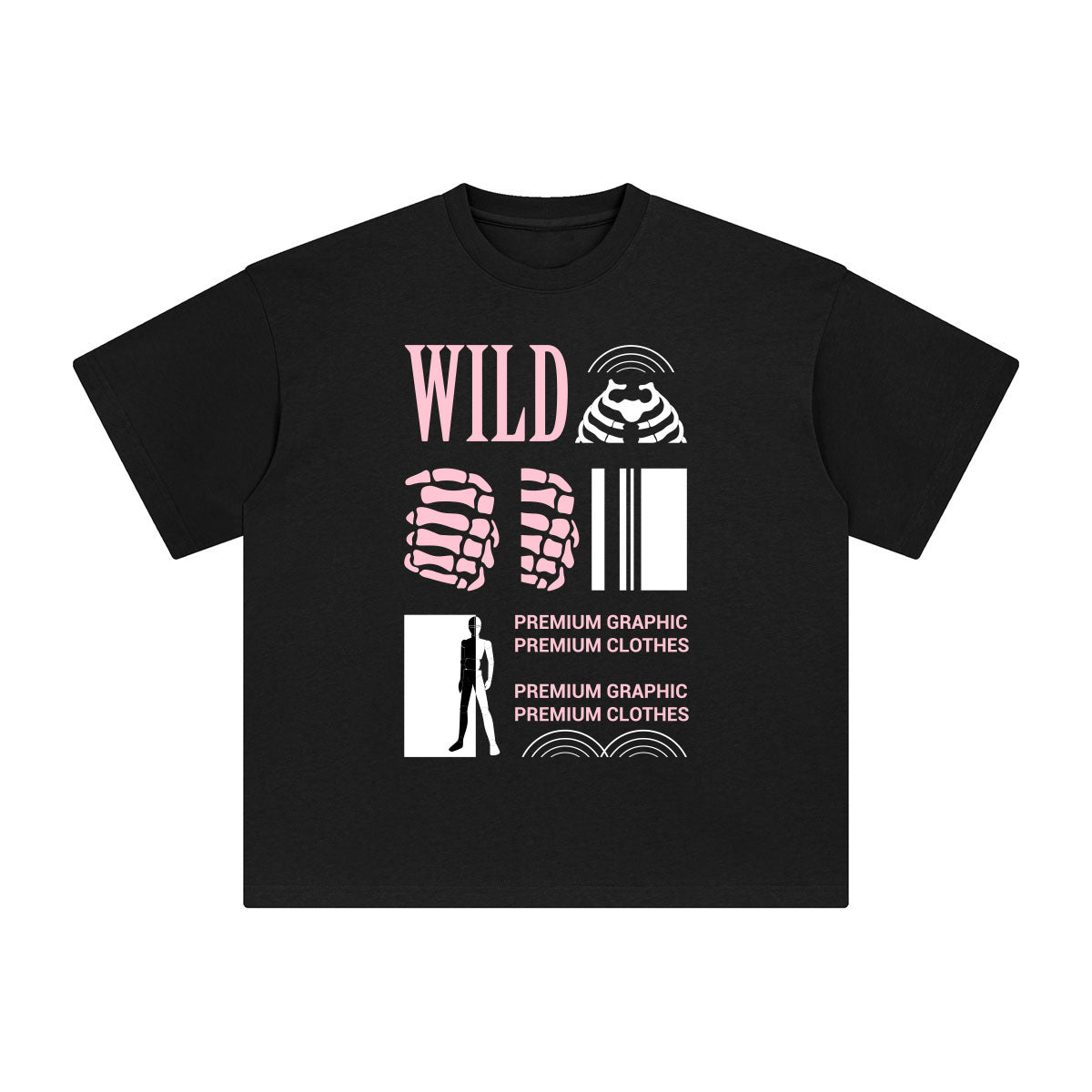 Wild Abstract Graphic Tee-INNBLAC Fashion Apparel