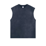 Women's Acid Wash Sleeveless T Shirt 7.5oz-INNBLAC Fashion Apparel