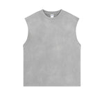 Women's Acid Wash Sleeveless T Shirt 7.5oz-INNBLAC Fashion Apparel