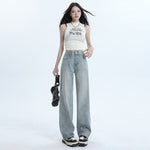 Women's Baggy Faded Jeans-INNBLAC Fashion Apparel