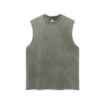 Women's Frayed Sleeveless T Shirt 8oz-INNBLAC Fashion Apparel