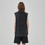 Women's Frayed Sleeveless T Shirt 8oz-INNBLAC Fashion Apparel