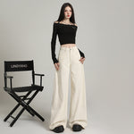 Women's Mid Rise Baggy Jeans-INNBLAC Fashion Apparel