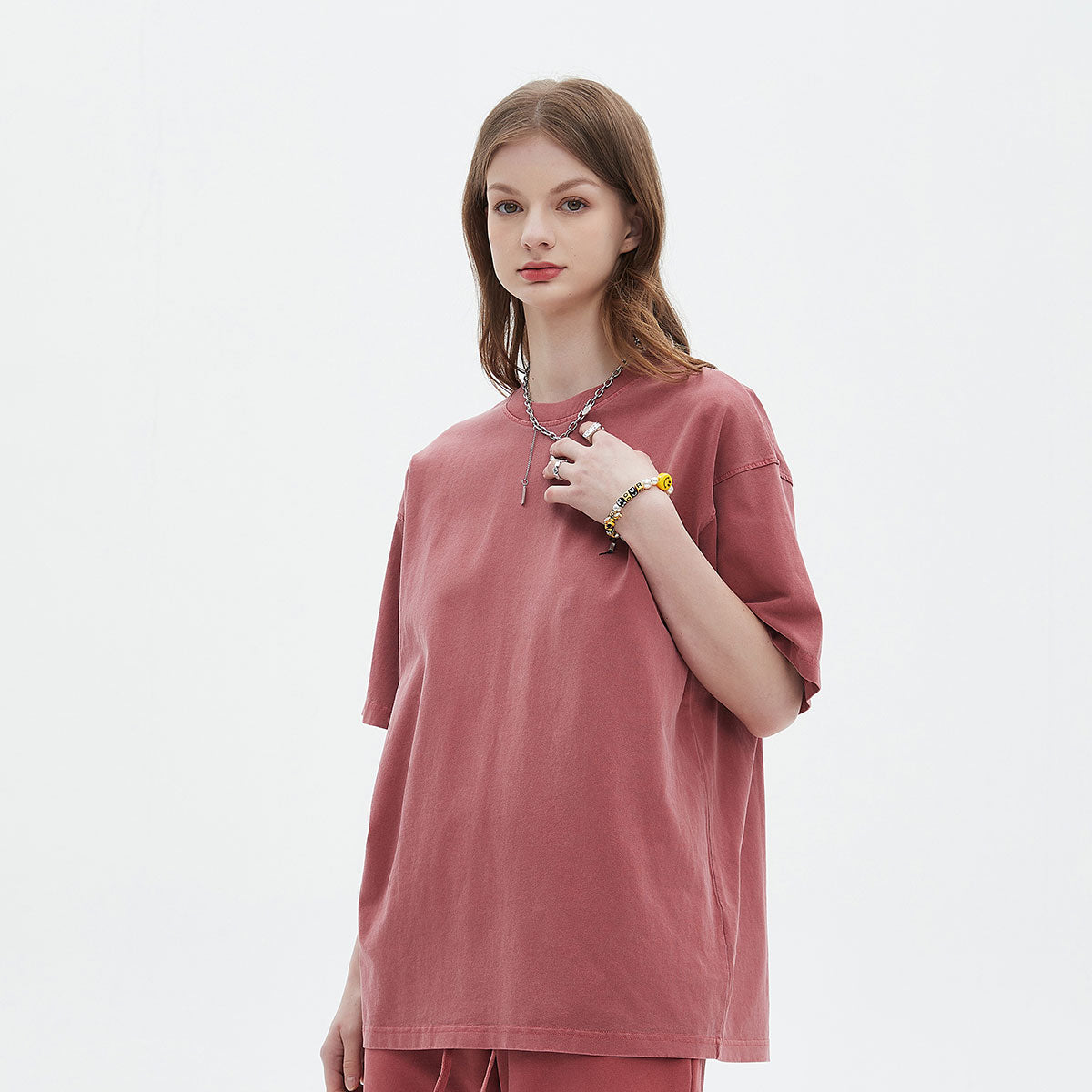 Women's Loose Fit Distressed T Shirt 7.5oz-INNBLAC Fashion Apparel