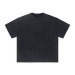 Women's Stone Wash Faded Distressed Tee 7.5oz-INNBLAC Fashion Apparel