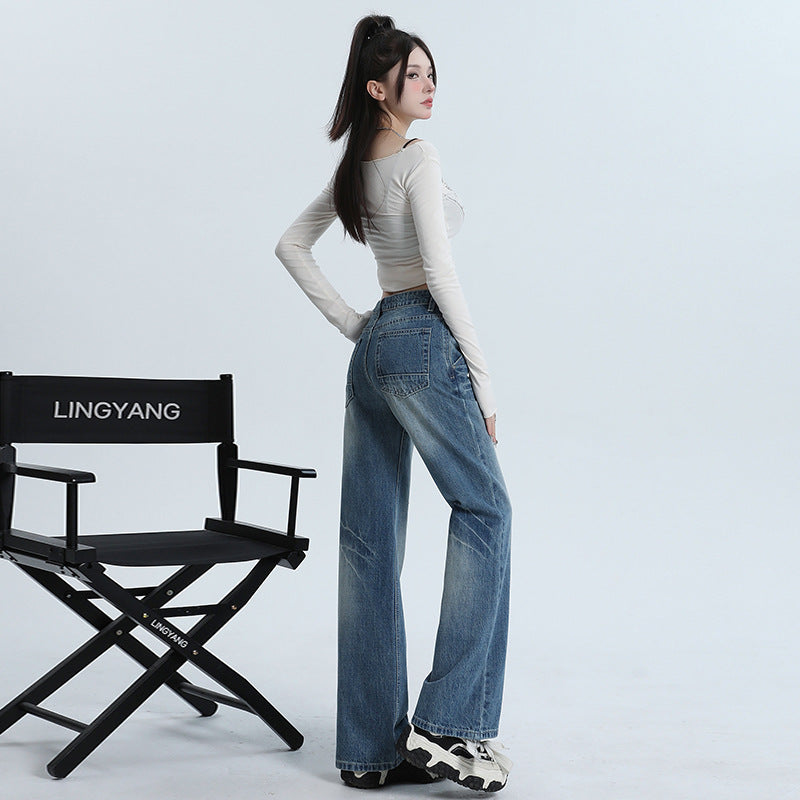 Women's Whiskers Flare Jeans-INNBLAC Fashion Apparel