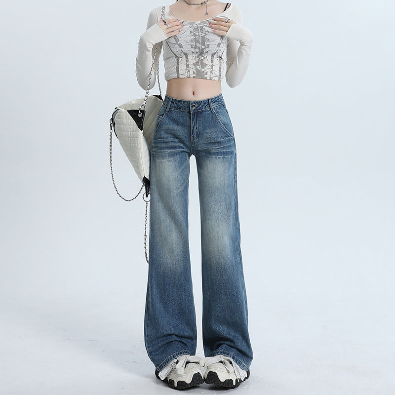 Women's Whiskers Flare Jeans-INNBLAC Fashion Apparel