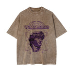 Y2K Japanese Graphic Washed Tee-INNBLAC Fashion Apparel