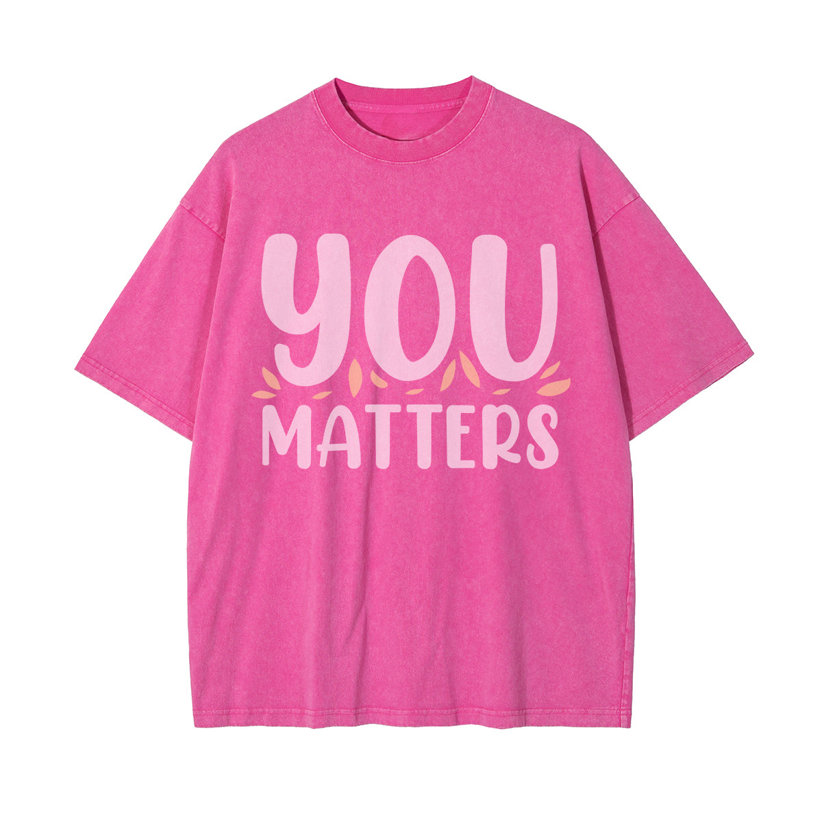 You Matters Graphic Washed Tee-INNBLAC Fashion Apparel