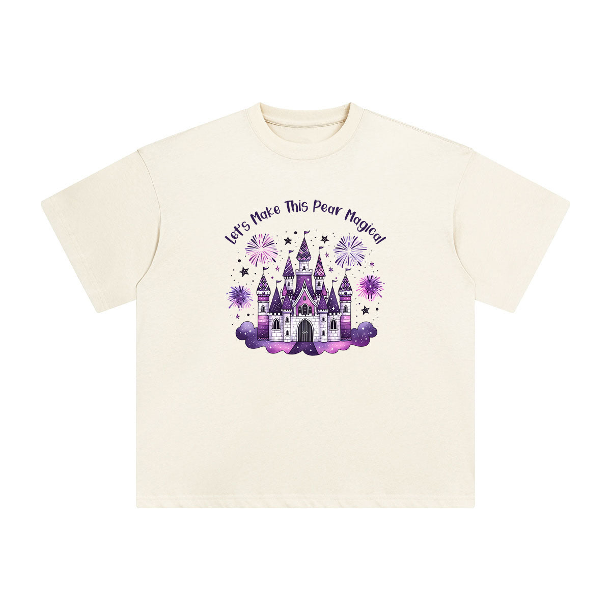 Magical Pear Castle Graphic Tee-INNBLAC Fashion Apparel