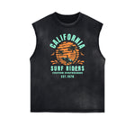 Frayed Edge Summer Vacation Graphic Tank