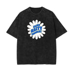 Washed Faded Blossom Pattern Tee