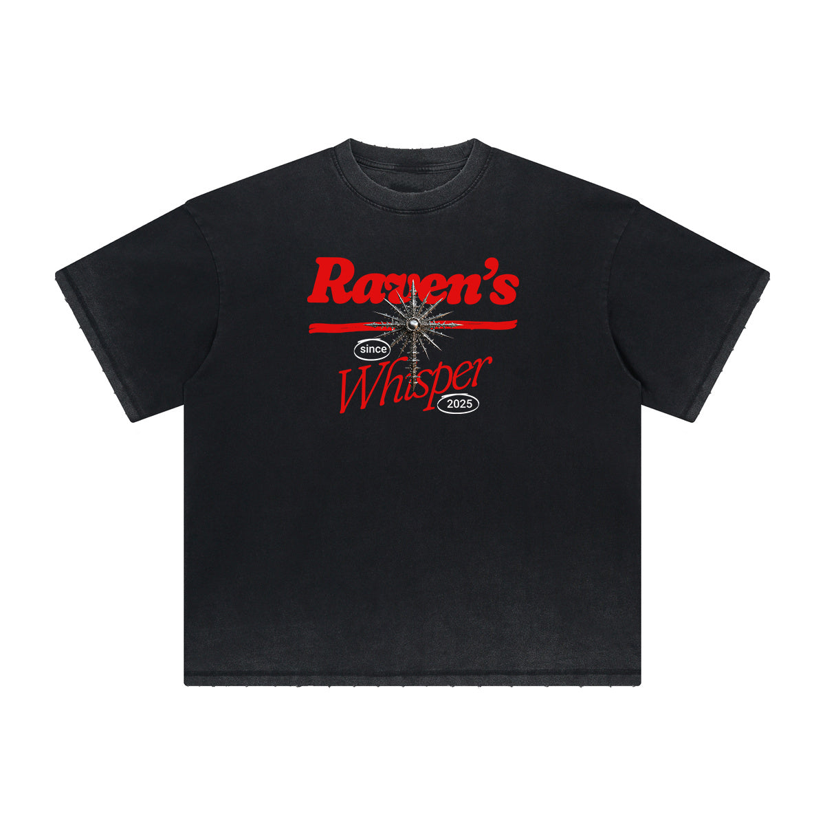 Abstract Artistic Thick Faded Pattern Tee