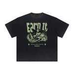 Abstract Artistic Thick Faded Pattern Tee