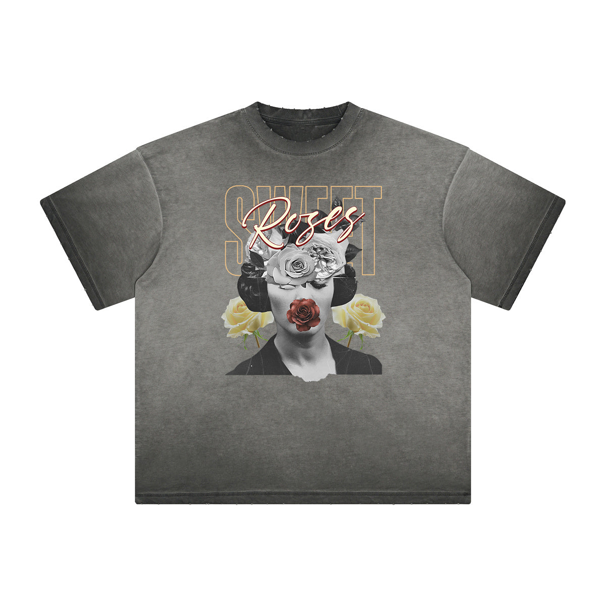 Abstract Artistic Vintage Frayed Graphic Tee