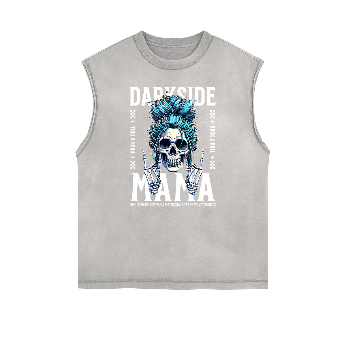 Camiseta sin mangas con estampado artístico abstracto