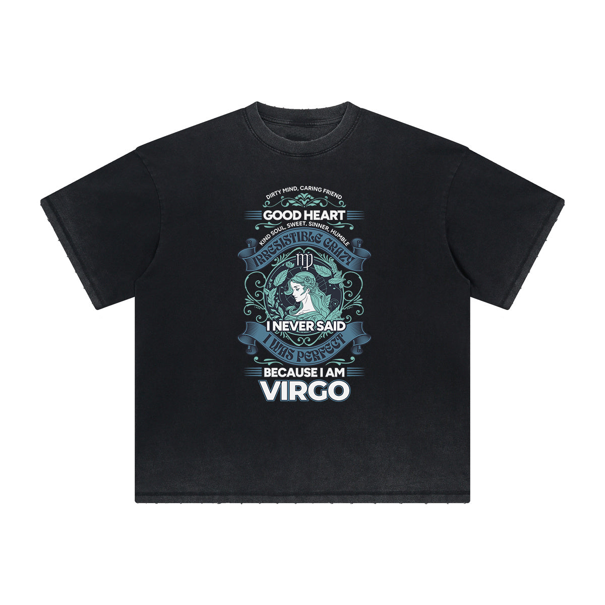 Abstract Artistic Thick Faded Pattern Tee