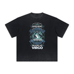 Abstract Artistic Thick Faded Pattern Tee