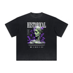 Abstract Artistic Thick Faded Pattern Tee