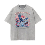 Stone Wash Japanese Ukiyo Pattern Tee