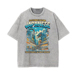 Stone Wash Japanese Ukiyo Pattern Tee