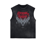 Gothic Style Graphic Muscle Tank