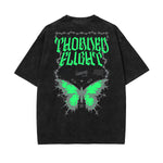 Faded Gothic Style Pattern T Shirt