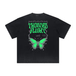 Vintage Frayed Gothic Style Pattern Tee