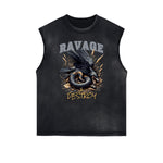 Gothic Style Graphic Muscle Tank