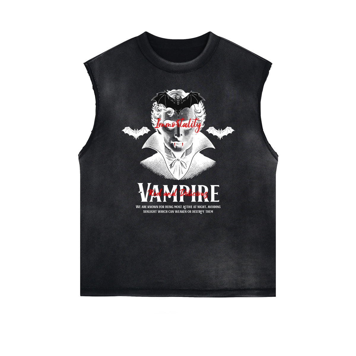 Gothic Style Graphic Muscle Tank