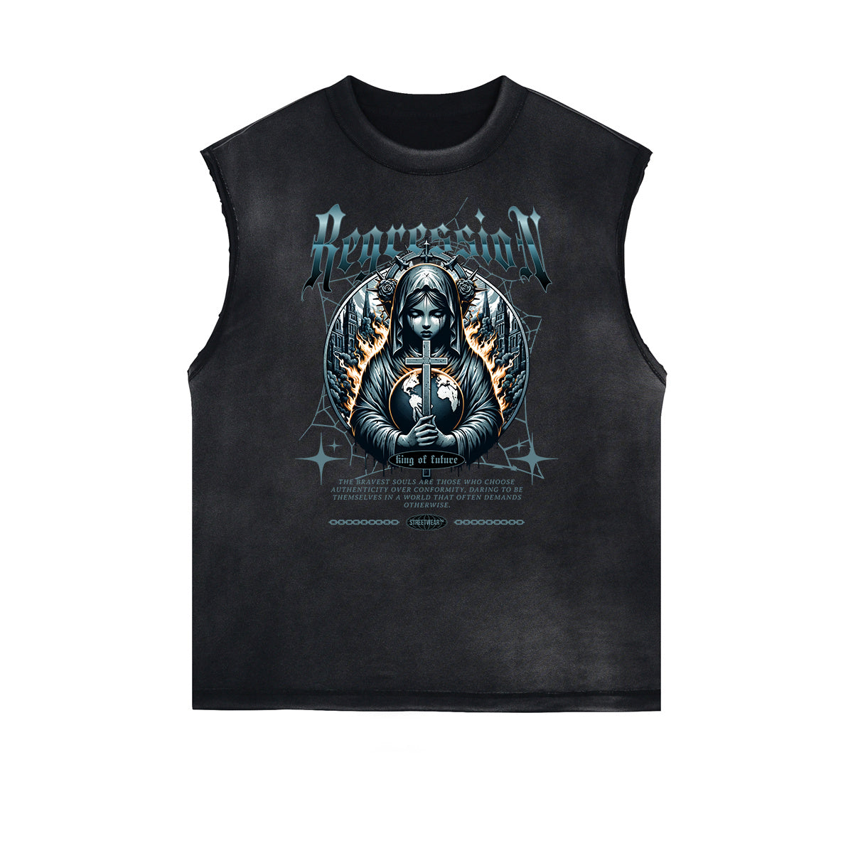 Gothic Style Graphic Muscle Tank