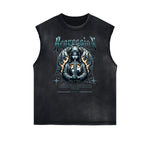 Gothic Style Graphic Muscle Tank