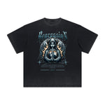Vintage Frayed Gothic Style Pattern Tee