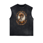 Gothic Style Graphic Muscle Tank
