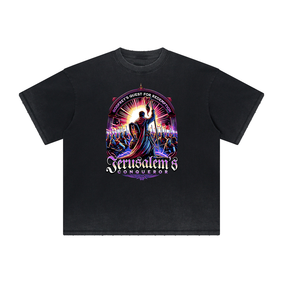 Thick Faded Crusades Graphic T Shirt