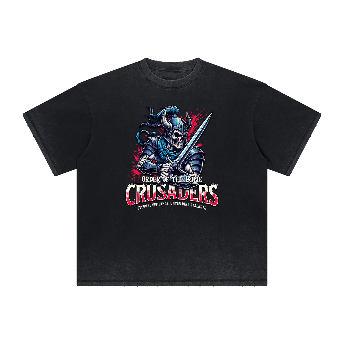 Thick Faded Crusades Graphic T Shirt