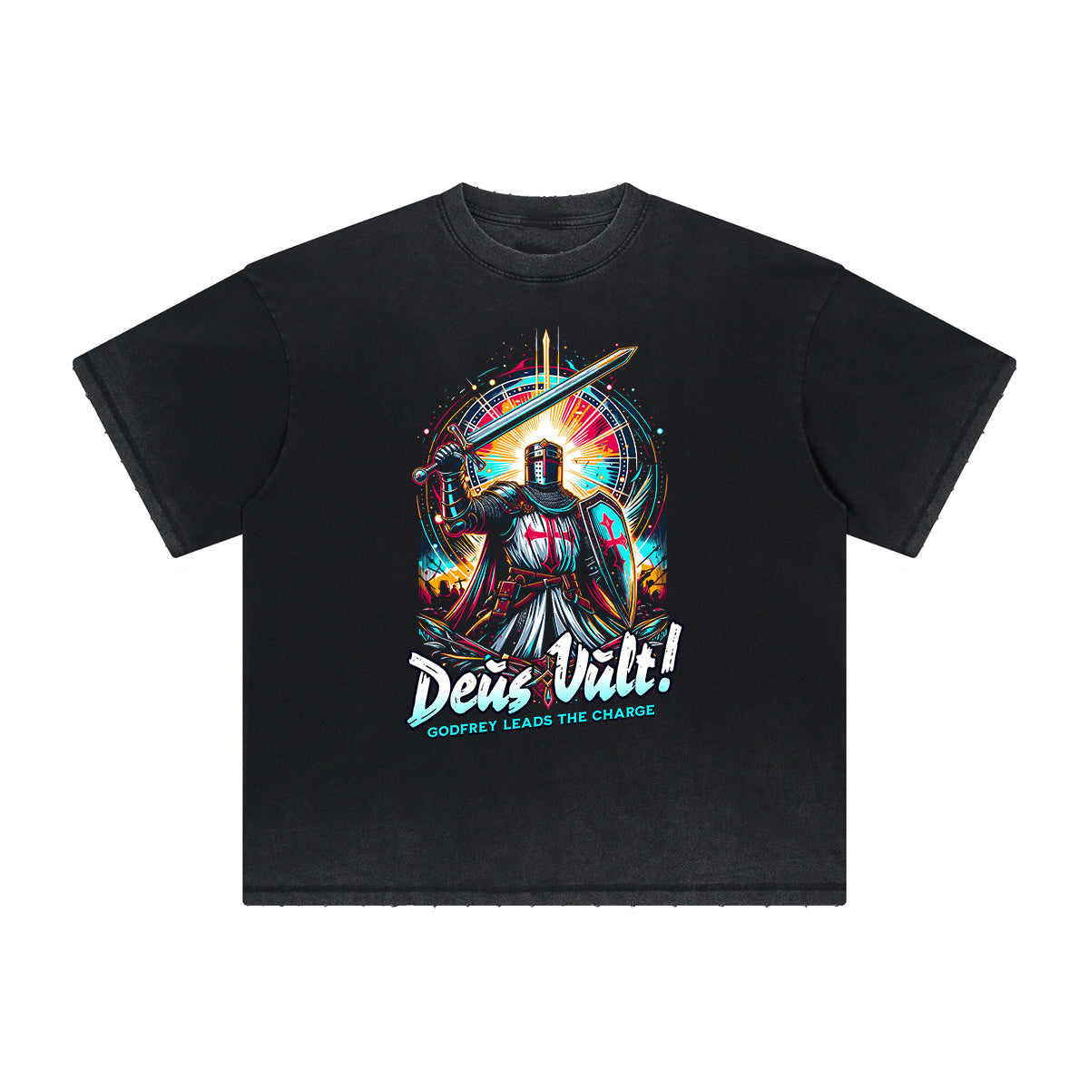 Thick Faded Crusades Graphic T Shirt