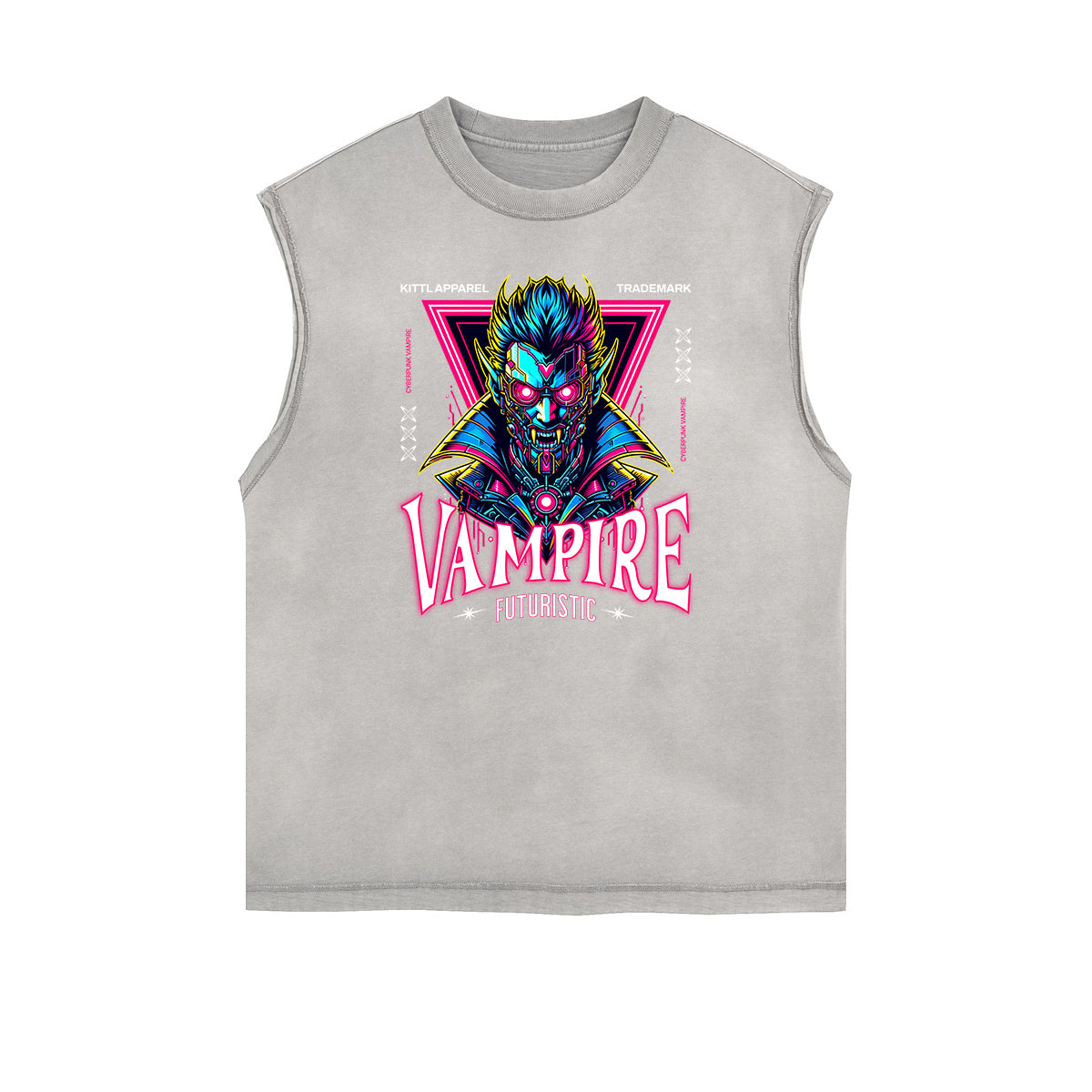 Tanque gráfico de ciencia ficción y futurismo con bordes deshilachados