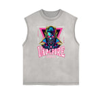 Tanque gráfico de ciencia ficción y futurismo con bordes deshilachados