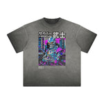 Thick Faded Sci-Fi & Futurism Graphic Tee