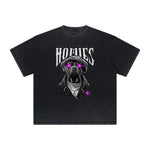 Camiseta gráfica gruesa con estilo grafiti descolorido