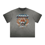 Thick Faded Asian Style Graphic T Shirt