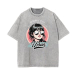 Stone Wash Asian Style Pattern T Shirt