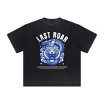 Vintage Frayed Asian Style Pattern Tee